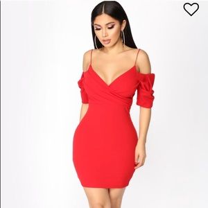 Sexy red mini dress size medium (4)
